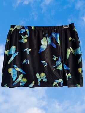 🦋Pelma Mini Skirt in Butterfly Watercolour Black from Motel Rocks🦋